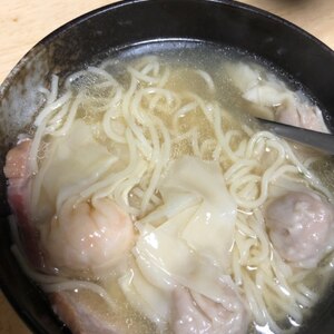 冷凍ワンタンを使った～ワンタン麺